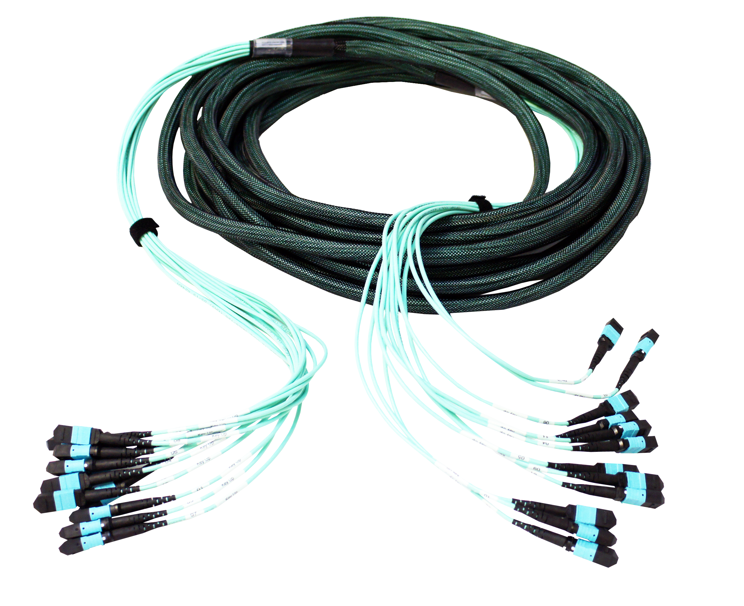 Pre-bundled cables for rack deployment